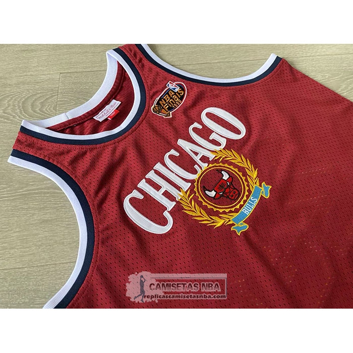 Camiseta Chicago Bulls Michael Jordan NO 23 Mitchell & Ness 1996 Rojo